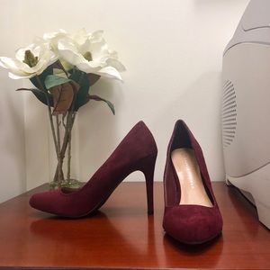 LC Lauren Conrad Suede Dress Heels, Size 8